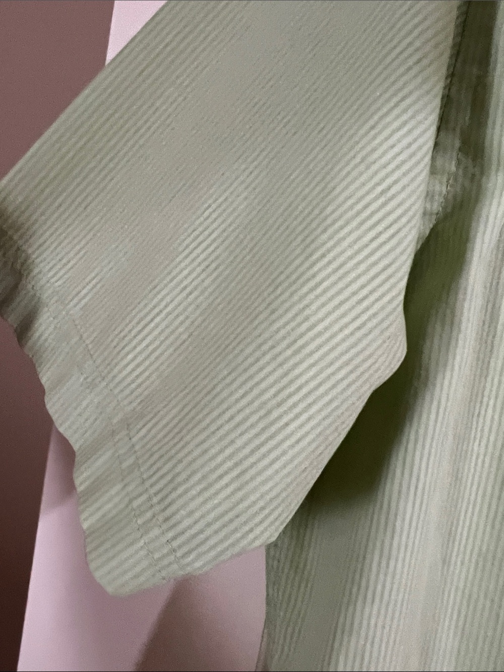 croft & barrow Light Green Short-Sleeve Button-Down Shirt H174. - Picture 5 of 10